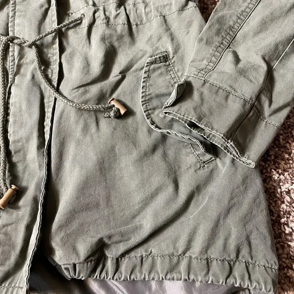 Ambiance medium army green utility jacket - Picture 6 of 12